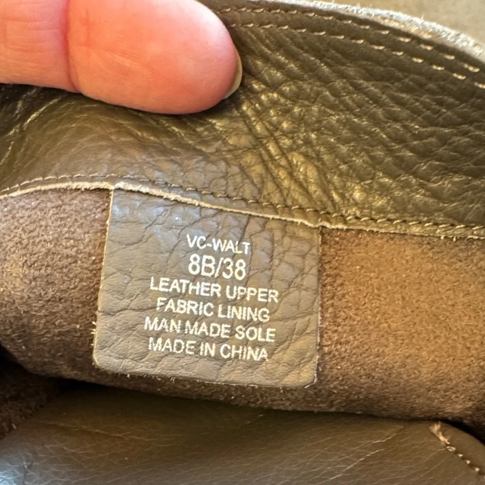 Vince Camuto Grey Leather Boots - Picture 8 of 8